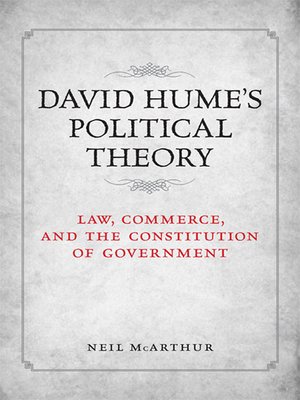 cover image of David Hume's Political Theory